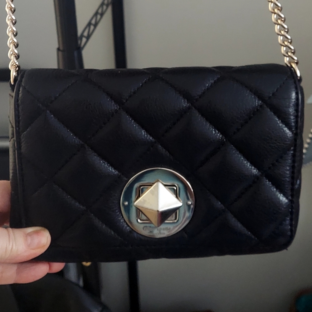 Kate Spade Quilted Black Crossbody  Bag NWOT
